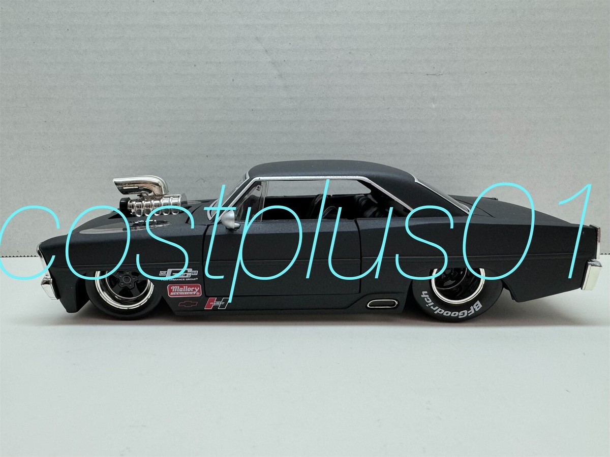 JADA BIGTIME MUSCLE 1967 CHEVY NOVA SS 1:24 PRIMER BLACK WITH