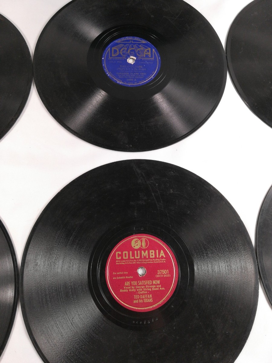 Colombia レコード Vintage 78 rpm Records lot 7 COLUMBIA, DECCA,The King Cole
