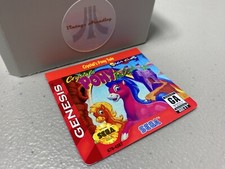 Crystal's Pony Tale Sega Genesis Replacement Label