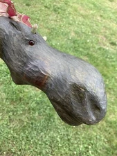 Big Sky Carvers Montana Wood Female Cow Moose (Pegs) 17x8.5 NO Antlers HTF