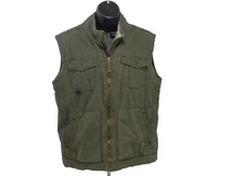 Outdoor Life Womens Vest M Green Anorak Jacket Sherpa Lined Full Zip Camp Hiking