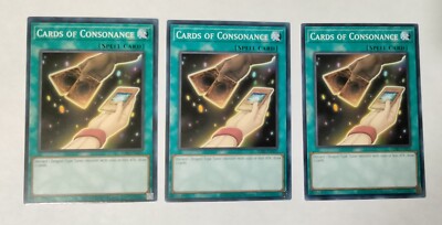 3X Cards Of Consonance Yugioh Spell Cards The Best Set Deal | eBay