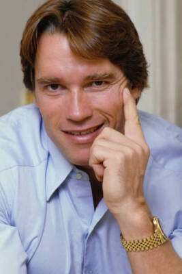 Arnold Schwarzenegger Austrian American actor London September 197- Old Photo
