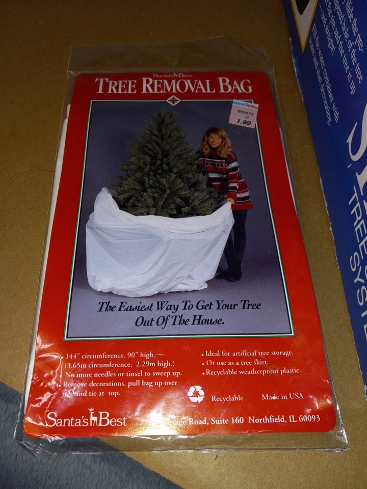 Stand Strait SUPER Christmas 6-10 Foot Tree Stand RS-107+ Tree Removal Bag *READ - Image 4 of 4