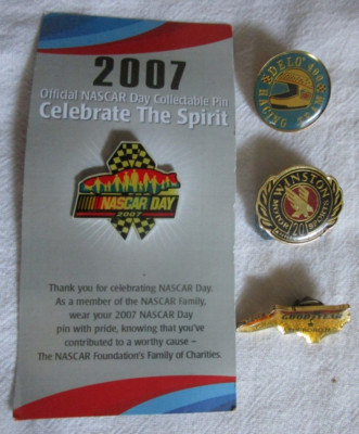 Nascar Lapel Pins Auto Racing Winston Motorsports Delo 400 Goodyear Asheboro NC