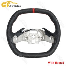 Full Leather Steering Wheel Fit 2020 Chevrolet Corvette C8 Z51 Z06 With Heated