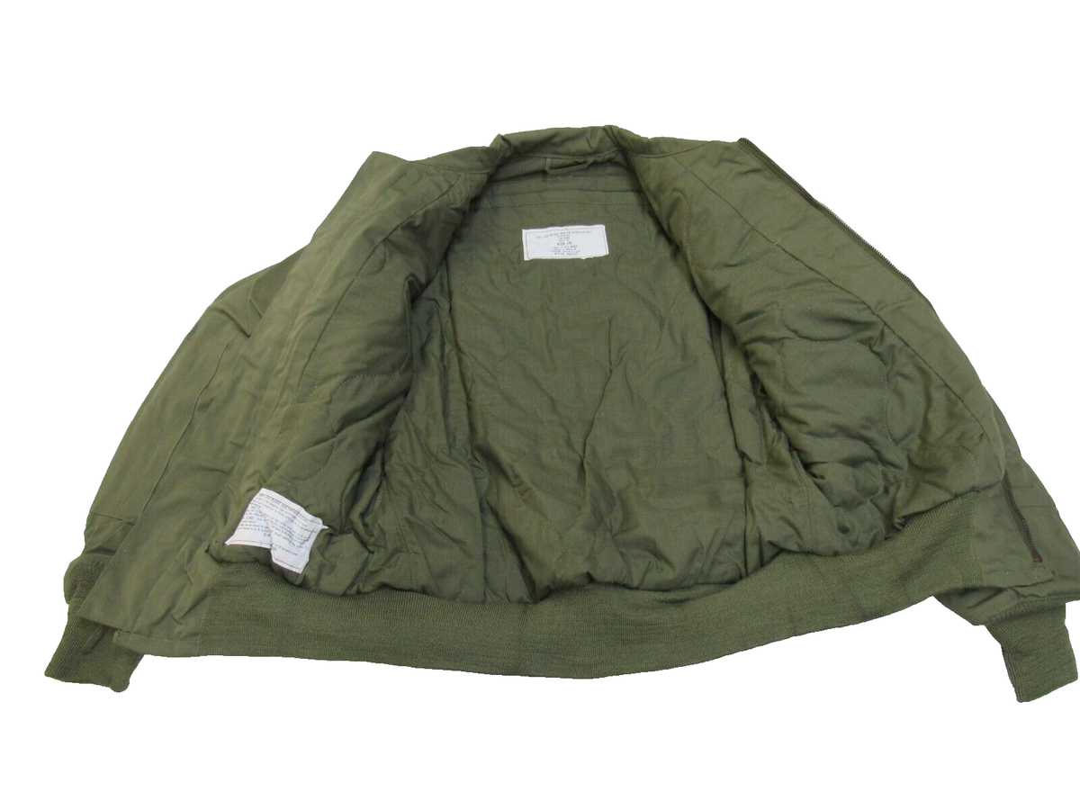 US CVC Tanker Jacket Cold Weather OD 1989 Medium Long ISRATEX 100 