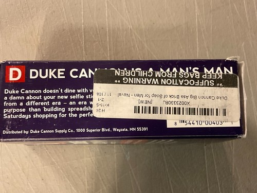 Ladrillo de jabón Duke Cannon Big Ass 10 oz - huele a supremacía naval - nuevo - Imagen 5 de 6