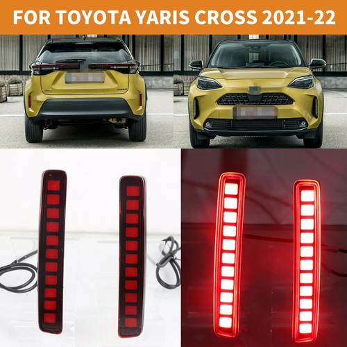 LED Rear Bumper Brake Lamp Night Signal Turn Lights For Toyota Yaris Cross 21-22 - Picture 12 of 12