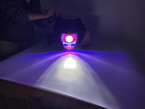 E8 Dirt Bike LED Headlight w/ DRL For Honda Yamaha Suzuki BMW Kawasaki Universal - Picture 8 of 10