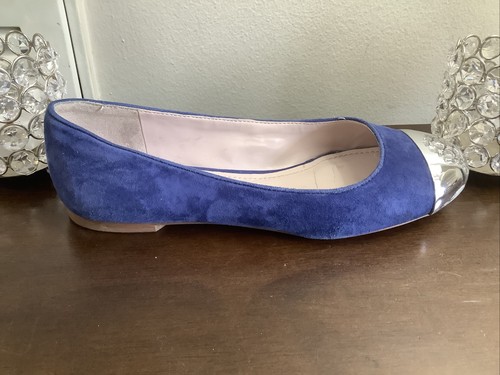 VINCE CAMUTO Bridget Suede Blue Ballet Flats Slip On Shoes Size US 5.5 M - Picture 9 of 16