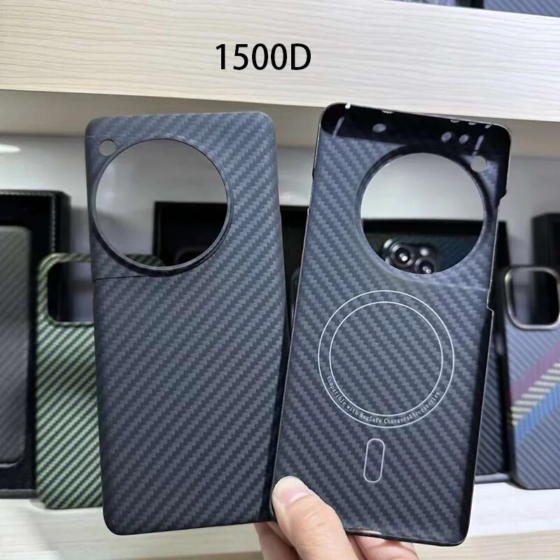 Real Carbon Fiber Magsafe Case for OnePlus 12 Matte Thin Bulletproof Armor  Cover
