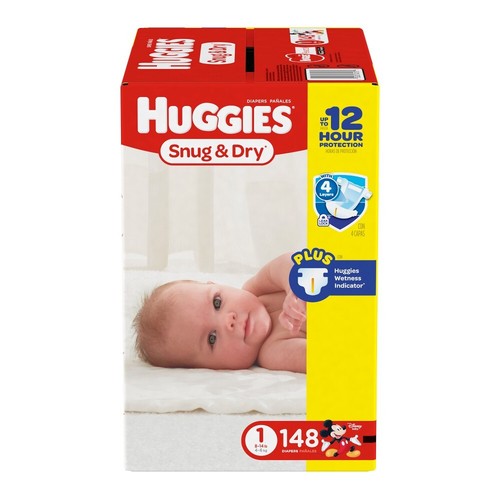 KimberlyClark HUGGIES Snug & Dry Diapers, Size 1, 148 Count 194026332983 eBay