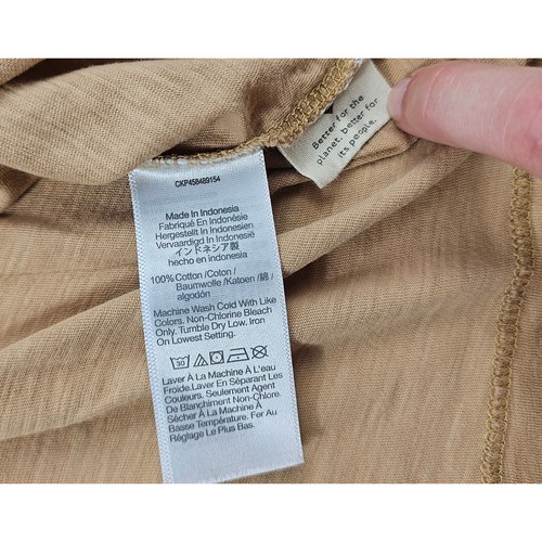 NWOT madewell size medium Carmel brown v neck layering top t shirt teacher M - Picture 5 of 7