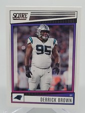 2022 PANINI SCORE DERRICK BROWN BASE FOOTBALL CARD PANTHERS NFL donruss topps