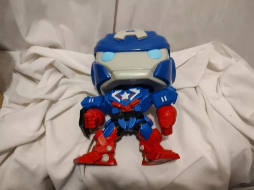 Gran Capitán América 10" Funko Pop! Juguete de regalo Marvel 841 Avengers Mech Strike