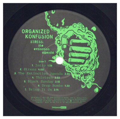 洋楽 ORGANIZED KONFUSION / STRESS US Orig. Organized Konfusion - Stress: The Extinction Agenda '94 LP US ORG