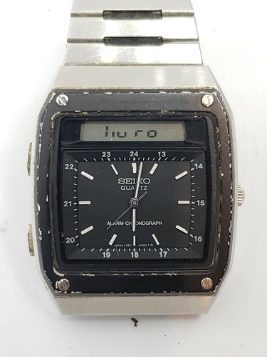 Vintage Seiko James Bond Digital Analog LCD Wristwatch H357-5049 + Alarm  Chrono | eBay