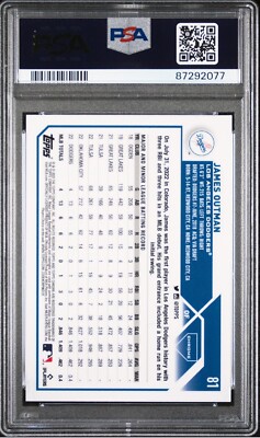 James Outman 2023 Topps Chrome Blue Sonar Refractor Rookie /125