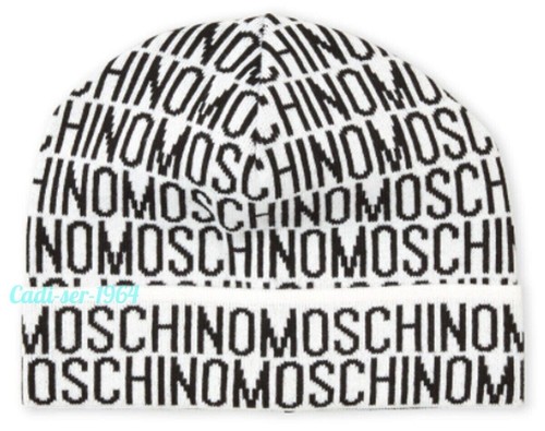 Love Moschino Cap Beanie Cap NEW White with Black Logo GENUINE - Picture 12 of 24