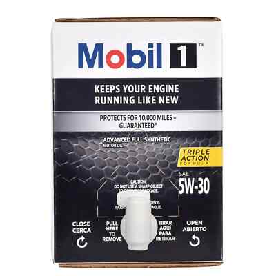 12 Quart Mobil 1 Advanced Full Synthetic Motor Oil 5W-30 Extended Engine Life