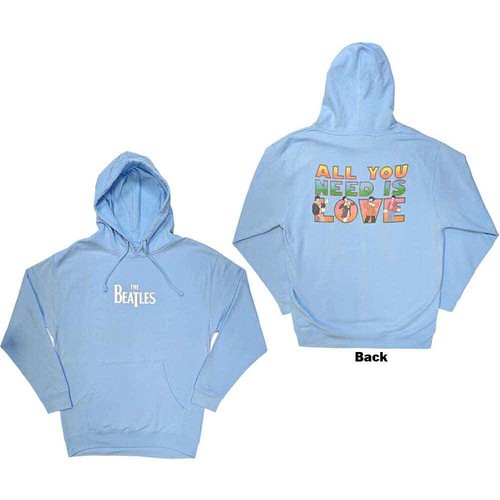 The Beatles All You Need Is Love Sweatshirt Blue New - 第 1/1 張圖片