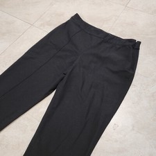 ST. John Womens Size 10 Emma Nylon Cotton Blend Black Trousers Pants READ