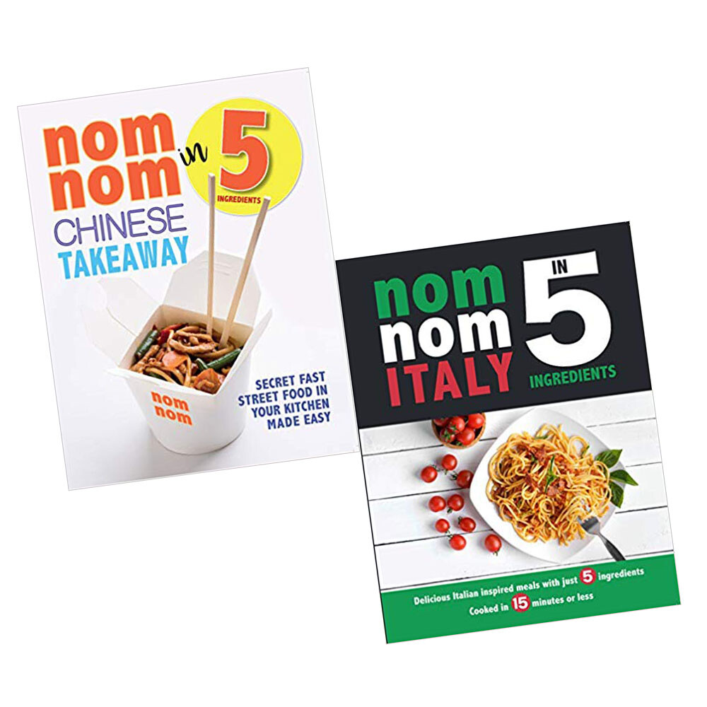 Nom Nom Chinese Takeaway In 5 Ingredients Secret Fast 2 Books Collection Set New