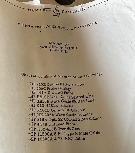 HP 415E COMPLETE KIT, UNISSUED COND. FREE SHIPPING - Picture 2 of 13