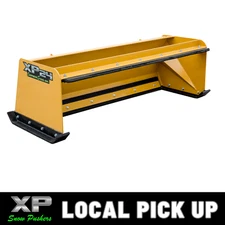 6' XP24 SNOW PUSHER W/ PULLBACK BAR - SKID STEER LOADER SNOE BOX - LOCAL PICKUP
