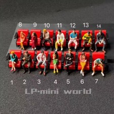 1/64 Scale Sitting Posture Series Models Painted Resin Miniature Figure Toys