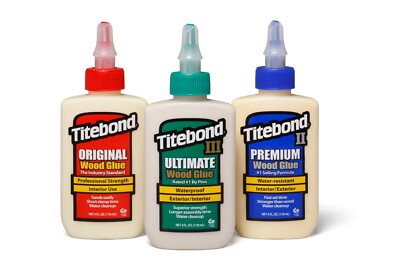 Holzleim Titebond Set 354 ml ( Original D2 , Premium D3 , Ultimate D4 ) 