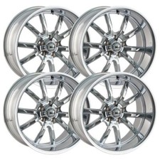 Set-4 Ridler 650 20x8.5 5x114.3 0mm Chrome Wheels Rims 20 Inch
