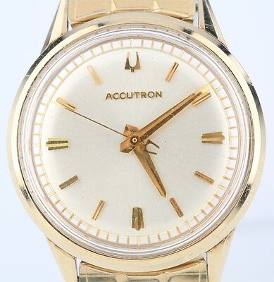 Vintage Men's 10k Gold-Filled Bulova Accutron Watch Movement Vintage Men's 10k Gold-Filled Bulova Accutron Watch Movement