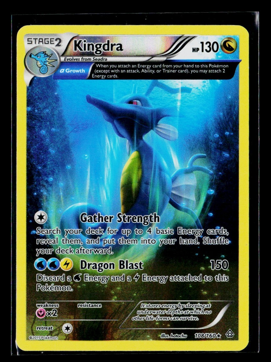 Pokémon TCG Pokémon Kingdra (Alpha) Primal Clash Holo Rare 108 NM