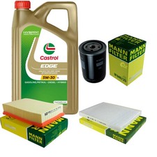 INSPEKTIONSKIT FILTER CASTROL 5L ÖL 5W30 für VW Caddy II Kasten 9K9A 1.9 SDI