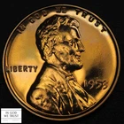 1953 PROOF RED Lincoln Wheat Copper Cent 1C PR RD