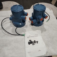 SET OF 2 ROSEMOUNT 08712-0571-0012 Magnetic Flowmeter Sensor & transmitter 