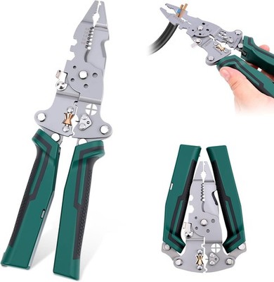 Foldable Wire Stripper Pliers 18-in-1 Multi-Function Tool Wire Stripping Cutting