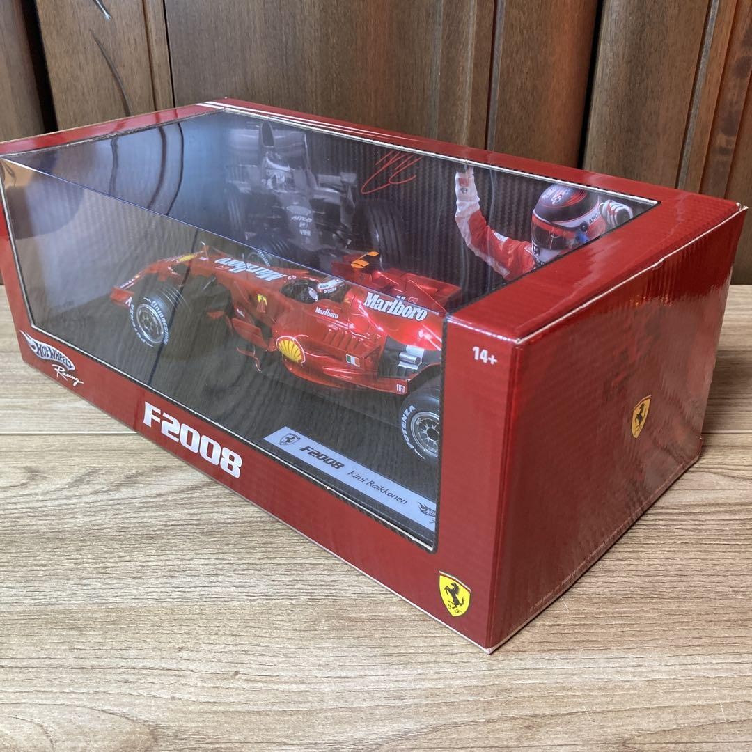 Hot Wheels 1/18 Ferrari F2008 Kimi Raikkonen Formula 1 Model