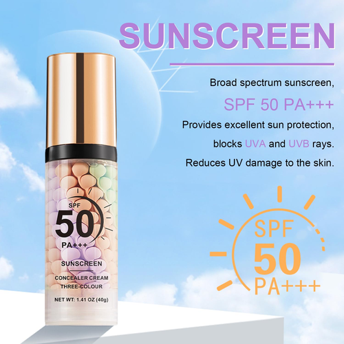 3 in 1 Color Correcting Serum, SPF Primer for Face before Makeup, Sunscreen One - Picture 3 of 9