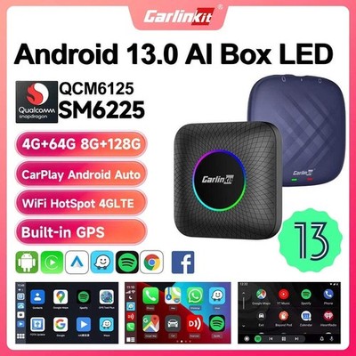 2026 CarlinKit CarPlay AI Box Android 13.0 QCM6225 8-Core Android Auto Wireless
