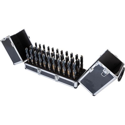 T31990 33-Pc. M35 Cobalt Silver & Deming Drill Bit Set