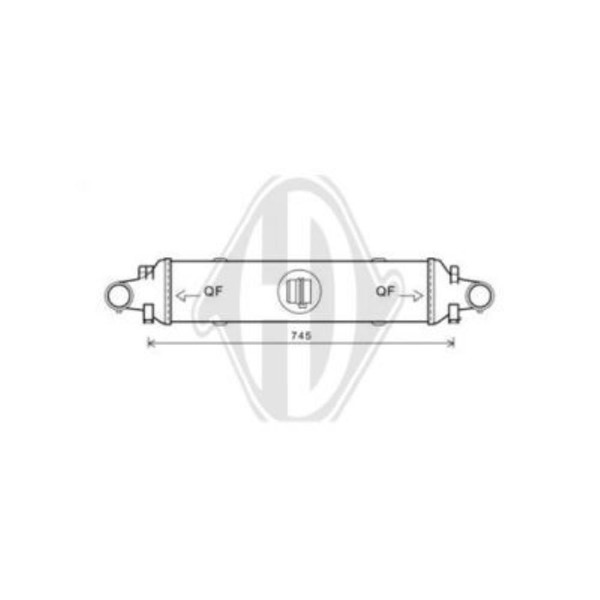 Diederichs LadeluftküHler FüR Mercedes-Benz C-Klasse T-Model Glk-Klasse DCA1039-image