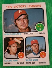 1973 Topps - League Leaders Steve Carlton, Gaylord Perry, Wilbur Wood #66