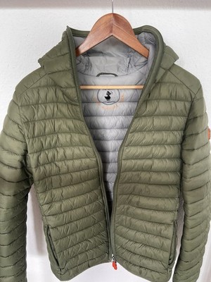 Save The Duck Herren Jacke Gr. M Khaki/ Oliv Leichtsteppjacke PLUMTECH Original