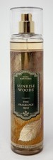 1 NEW BATH BODY WORKS SUNRISE WOODS FINE FRAGRANCE MIST SPRAY 8 OZ SANDALWOOD