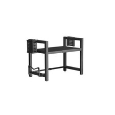 2-Layer Microwave Oven Rack Kitchen Expandable Shelf 44-76CM 2-Color Space Save