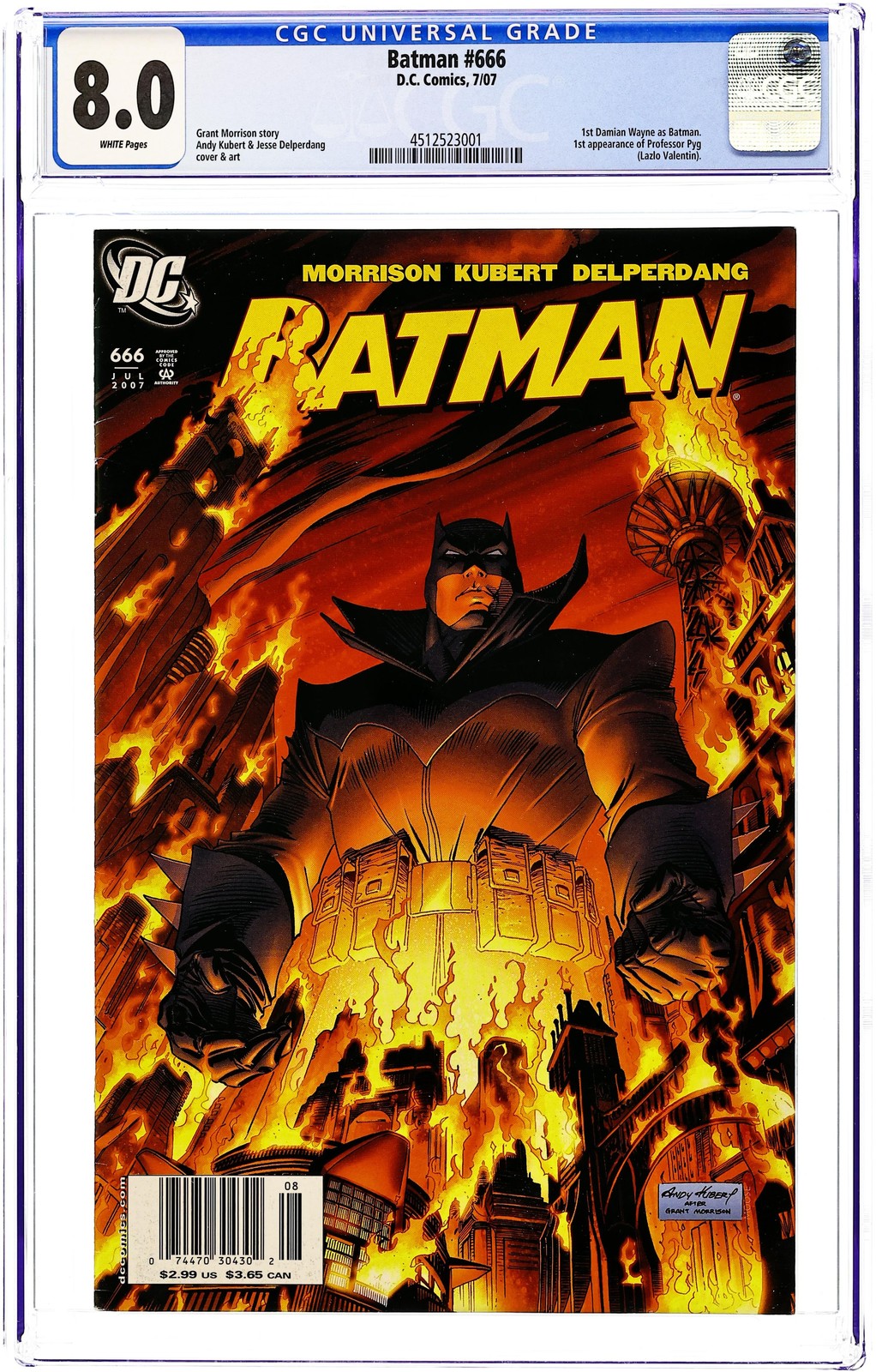 洋書 BATMAN #666 BATMAN #666 DC COMICS 2007 KEY 1ST APPEARANCE DAMIAN WAYNE