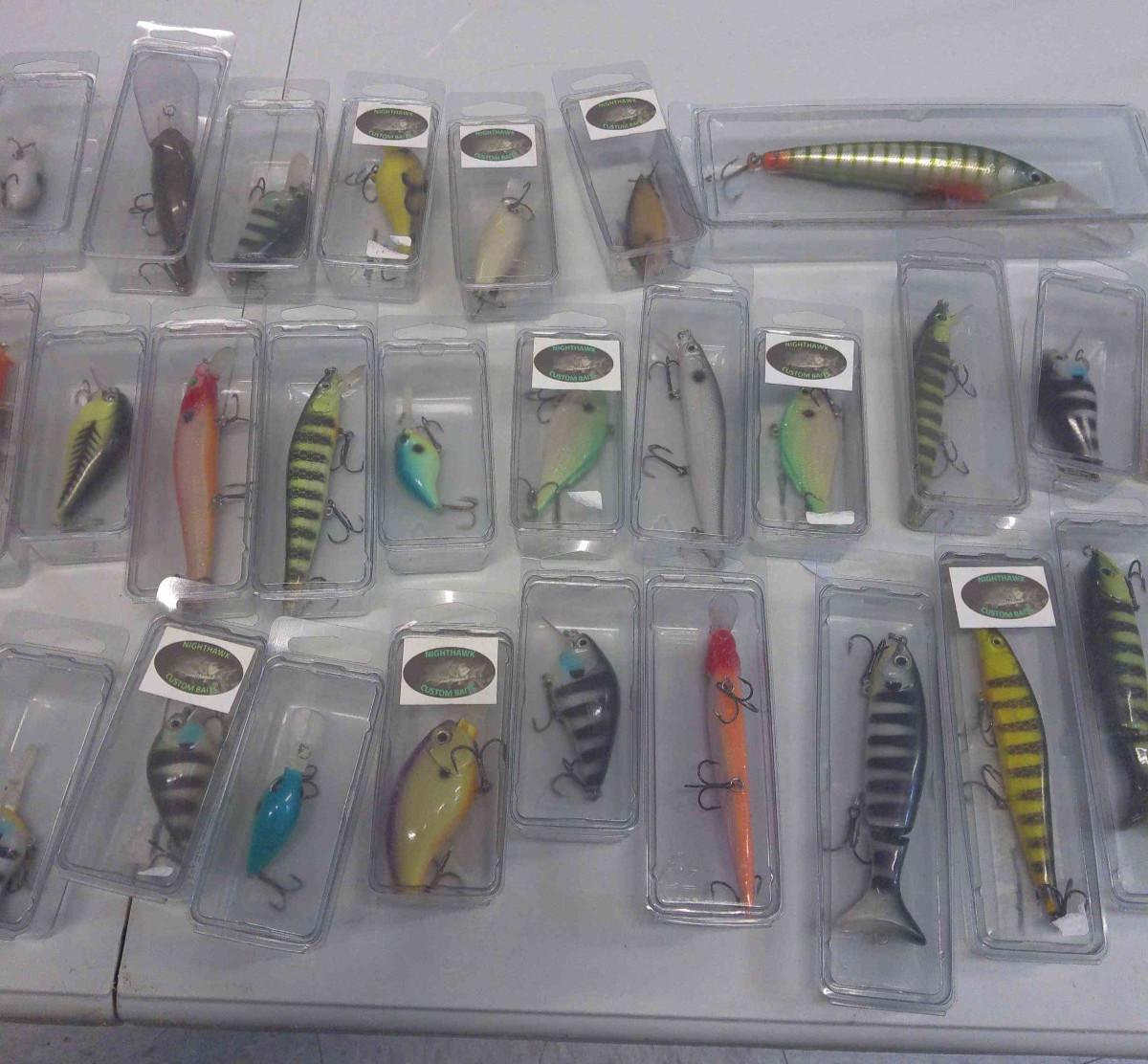 Bass Pike Walleye Crankbait Lot, Large Lot of (56) New Custom Painted Crankbaits - Image 4